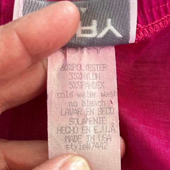 VTG Rory USA Fuchsia Pink Satin Strapless Bow Bodycon Party Mini Dress Junior XS - Picture 11 of 15